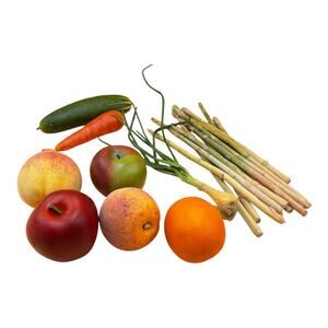 Realistic Artificial Fruit & Vegetable Lot - Faux Produce Decor